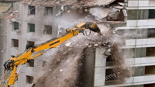 AWESOME Epic Building Demolitions Dangerous Excavator Skills Win Fail Compilation