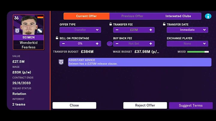 FM 24 MOBILE TRANSFER GLITCH | UNLIMITED BUDGET