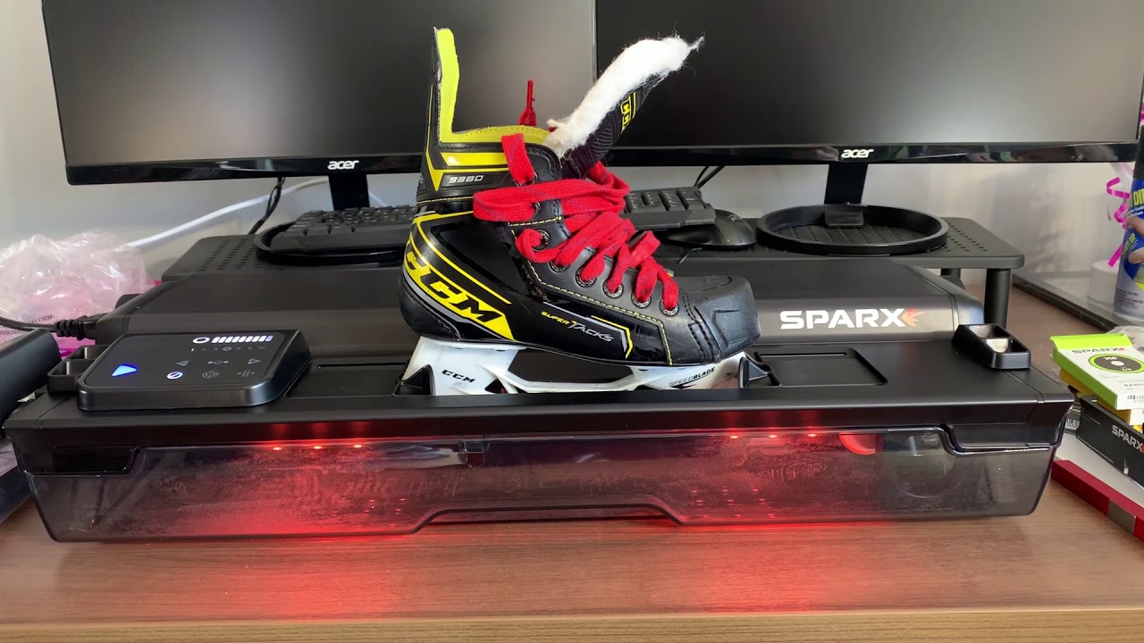 Sparx skate sharpener first use.