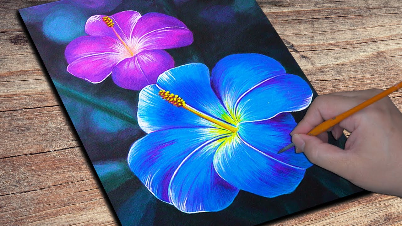 Flower Painting Acrylic Easy Acrylic Painting Daily Challenge 89 Maxresdefault