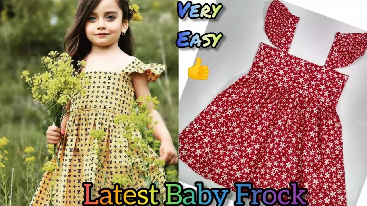 Baby Frock Cutting and StitchingOne StrapOne Shoulder Baby Frock Cutting  and Stitching for 1 year  YouTube