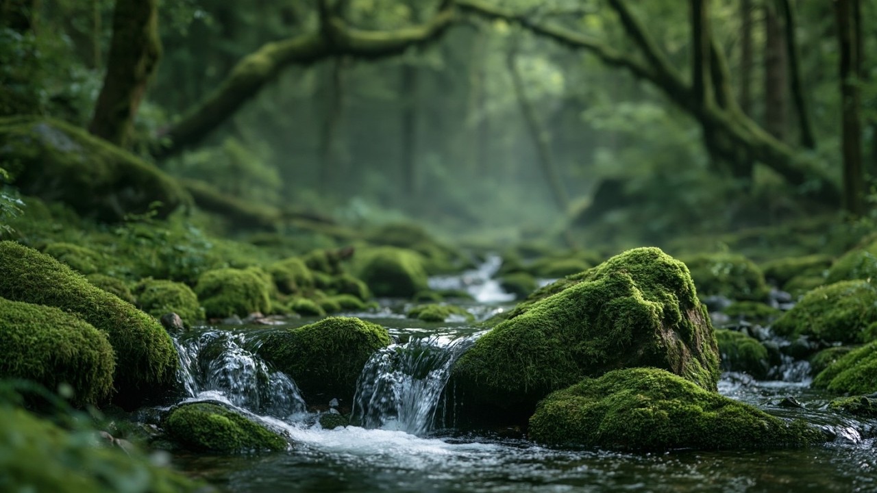 Relaxing Forest Stream And Bird Sounds - Peaceful Nature Sounds For ...
