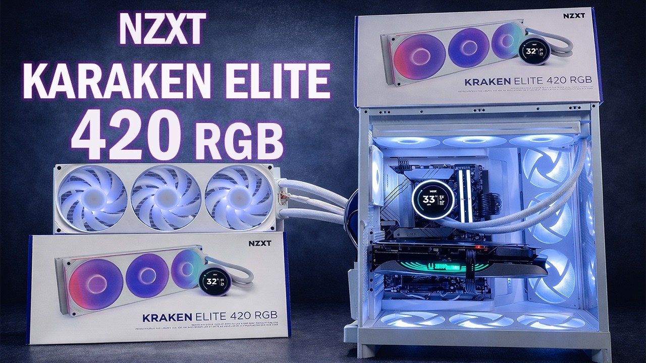 How To install NZXT Kraken Elite 420 RGB AIO CPU Liquid Cooler
