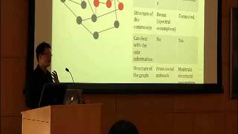 Open House 2013: Community Detection Algorithms