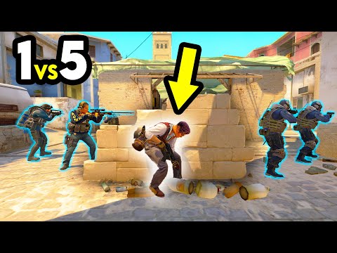 5 PLAYERS vs 1 CLUTCH MASTER! - CS:GO BEST MOMENTS #725