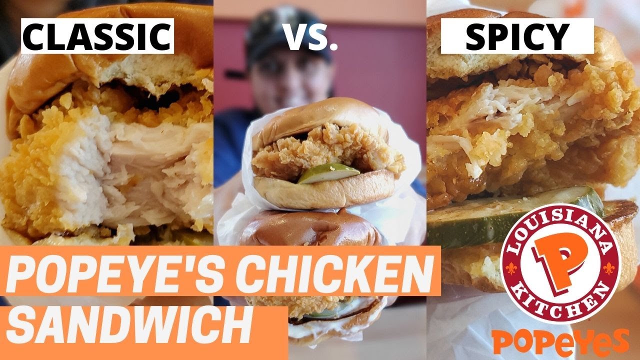 Popeye's Chicken Sandwich is back. The classic vs. the spicy. Is it worth the hype? Which is ...