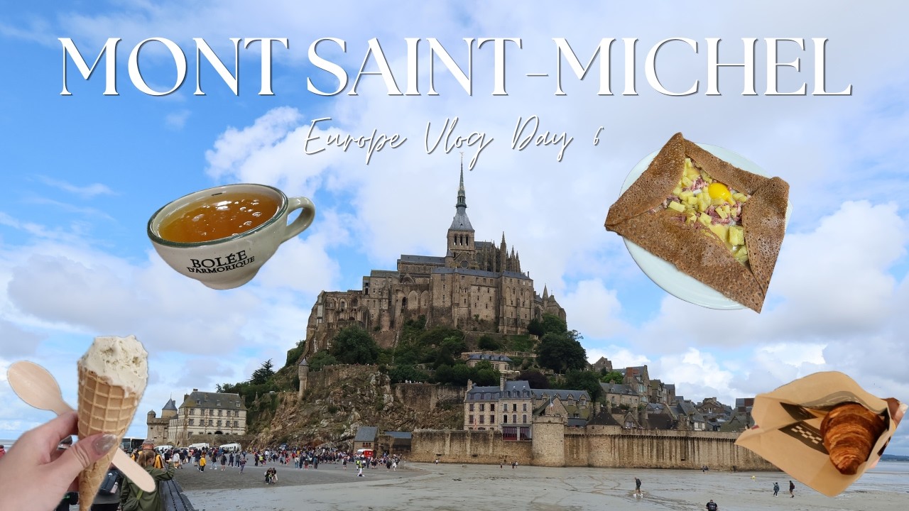 DAY6: モンサンミッシェル🇫🇷ヨーロッパ一人旅 vlog］(ENG sub) パリ