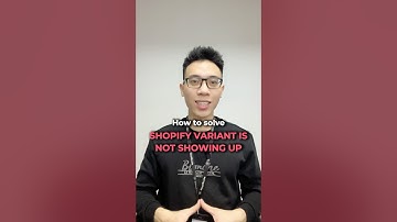 Shopify product variant is NOT showing up​: SOLVED in 2 STEPS #shopifytutorial #ecommerce