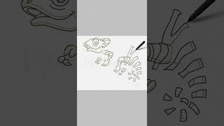 Chameleon || Drawing #shorts Chameleon || Drawing #shorts