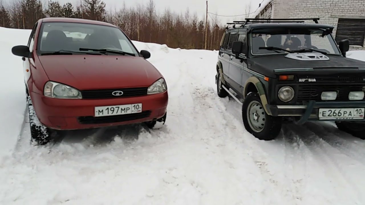 Лифтованная Лада Калина...клиренс как у Нивы - YouTube