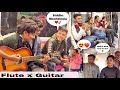 Randomly singing in metro   public reaction  flute  guitar  metrosinging teamjhopdik