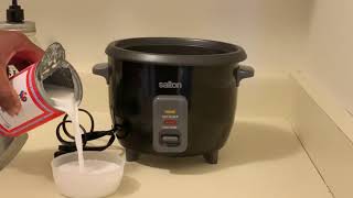 Salton 6 Cup Automatic Rice Cooker ,Black