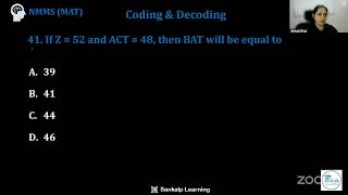 NMMS - MAT - Coding & Decoding - Part 1