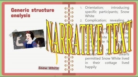 Generic Structure and Examples of Narrative Text