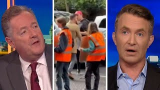 Piers Morgan and Douglas Murray React To Man Punching Just Stop Oil Protester