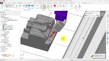 PowerMill 2019 Tutorial #42 | 3D Mold & Die -  Raster Finish & Simulation NC Code