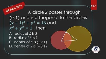 A question on Orthogonal Circles | Co-ordinate Geometry | MM Short Clip# 17 | #iitjeepreparation