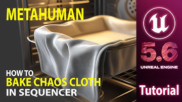 Unreal Engine 5.6 - How To Bake Chaos Cloth Physics In Sequencer - Tutorial