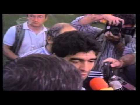 Diego Maradona "Ens van tallar les cames" (1990)