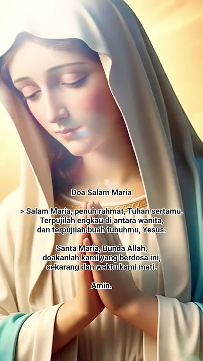 Doa Salam Maria #Doa #kekuataniman #Alkitab #inspirasirohani