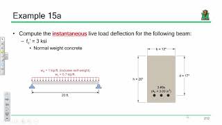CE 413 Lecture 31: Instantaneous & Long-Term Deflecitons (2019.04.03)