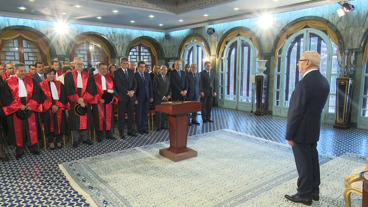 رئيس الجمهورية يشرف على موكب أداء اليمين الدستورية لأعضاء المجلس الأعلى للقضاء