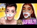 TRATE DE SEGUIR UN TUTORIAL DE MAQUILLAJE DE JAMES CHARLES?! | Oh dios mio... | Karla Valentina