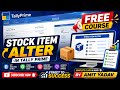 Stock Item Alter in Tally Prime | Stock Item Modify Kaise Kare? Complete Hindi Tutorial