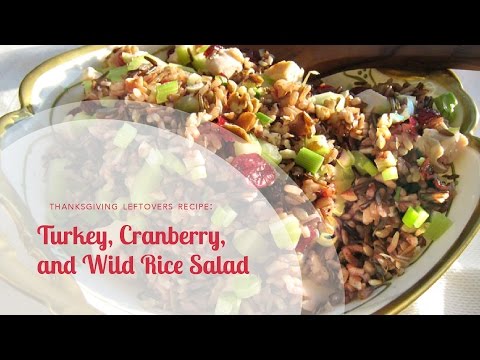 Leftover Turkey Recipe: Turkey, Cranberry, and Wild Rice Salad