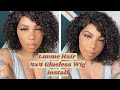 Luvme Hair 4x4 Closure Bob Glueless Wig Install | Straight out the Box!