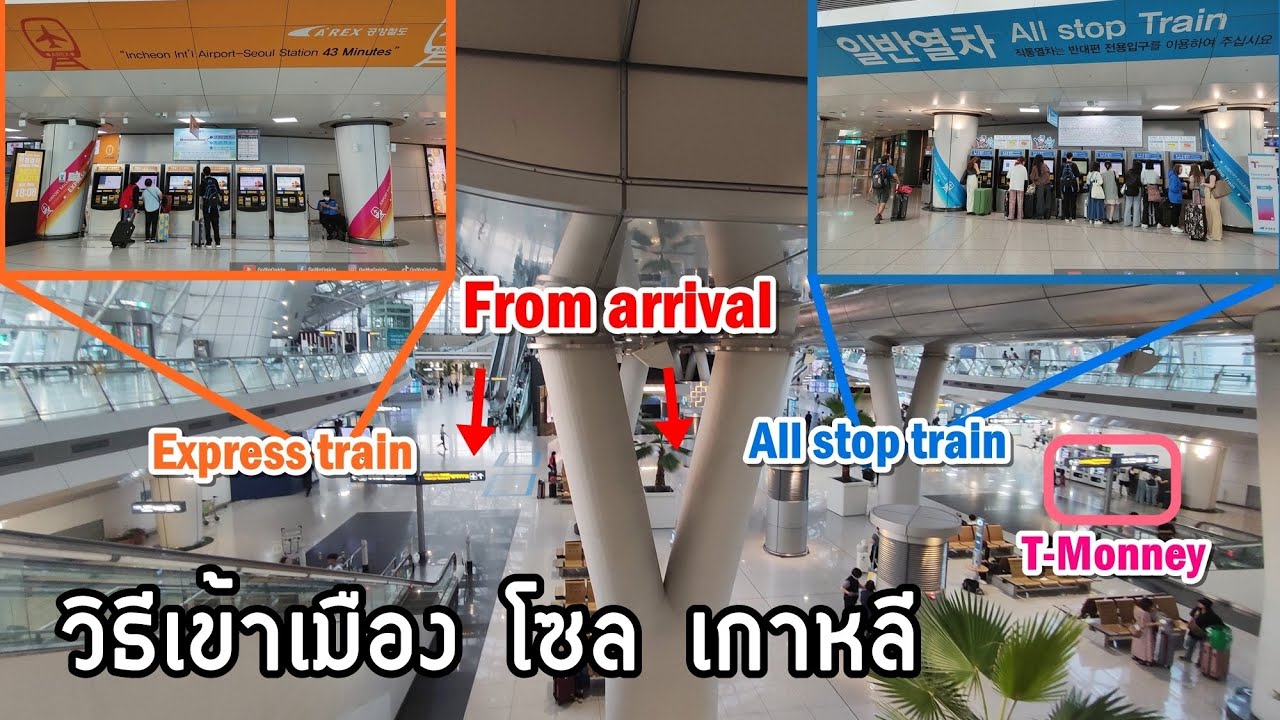 ผ่านตม.เกาหลี วิธีเดินทางจากสนามบินอินชอน วิธีเดินทางเข้าเมือง | GoNoGuide Go