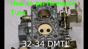 How to performance tune a weber 32 34 DMTL for higher flow