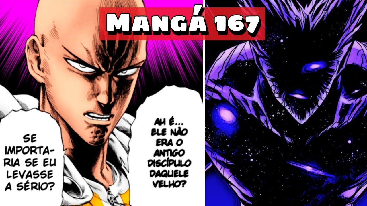 One Punch Man 167 - SAITMA x GAROU CÓSMICO, VEJA e DESCUBRA quando será  lançado o próximo capítulo. 