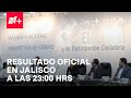 Se prev que a las 2300 horas se emita resultado oficial en jalisco  n