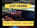 700hp asmr cat 3406e  kenworth w900  straight pipes  custom interior  twin stick aux shifter