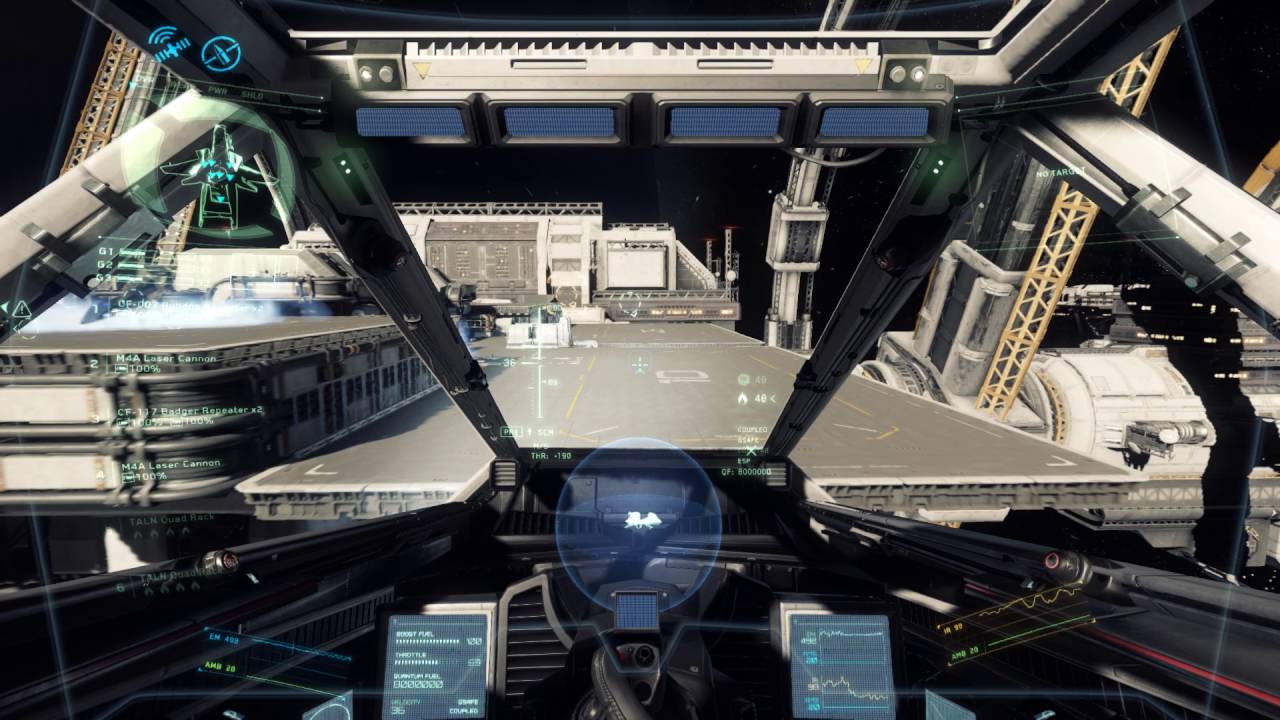 Star Citizen - Landing on Port Olisar - YouTube
