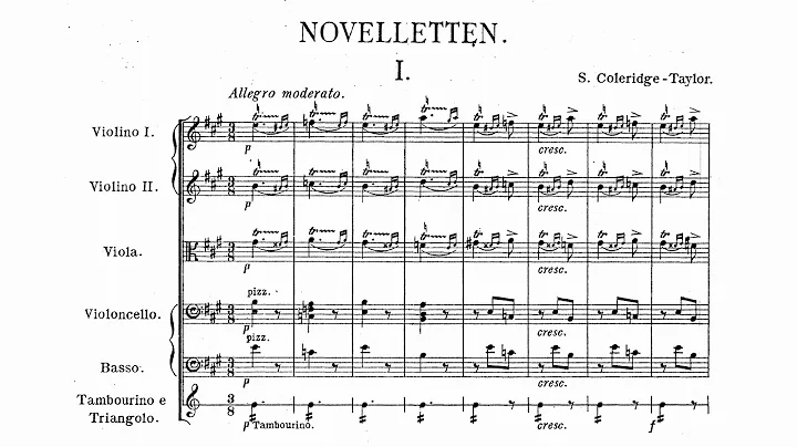 Coleridge-Taylor - 4 Noveletten for Strings, Op. 5...