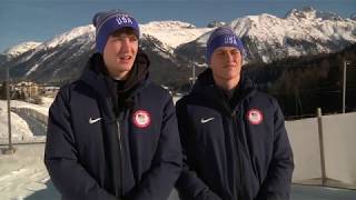 US Double at the  Lausanne 2020 Youth Olympic Games, Luge Competitions in St. Moritz, Switzerland