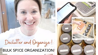 Major Spice Drawer Clean Out and Declutter | Organize BULK SPICES with Me! | Kitchen Organization Mason Jar Spice Organization Midy Tidy