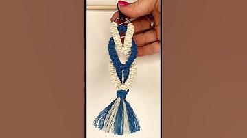 Macrame keychain tutorial #easymacrame #macrame #macramekeychain #macramepattern #macrametutorial
