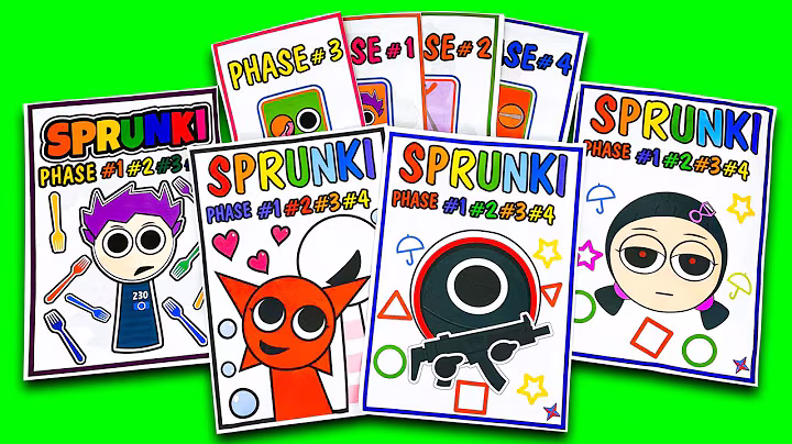 💖Paper DIY💖 SPRUNKI THANOS SQUID GAME Blind Bag Compilation | ASMR Phase 1vs2vs3vs4 squishy