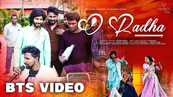 "O Radha" || Bts Video || Amardeep Chowdary, Naresh Lolla & Karishma Jangid || Divya Maalika #making