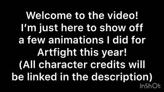 Artfight 2020 animations!