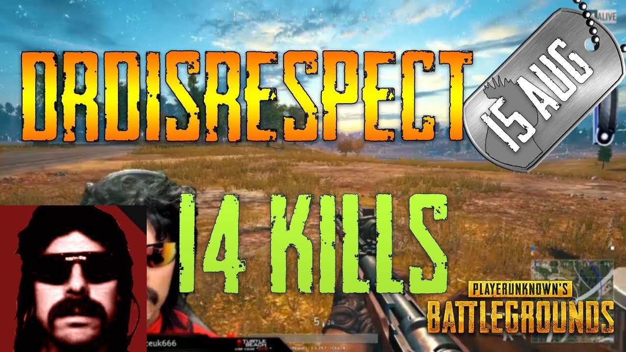 PUBG | DrDisRespect - 14 Kills | Aug 15 | Frags