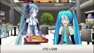 【MMD talkloid】 Miku hates leeks?!