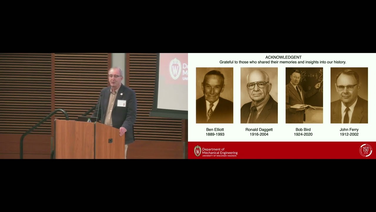 ME150 Special History Lecture, Tim Osswald