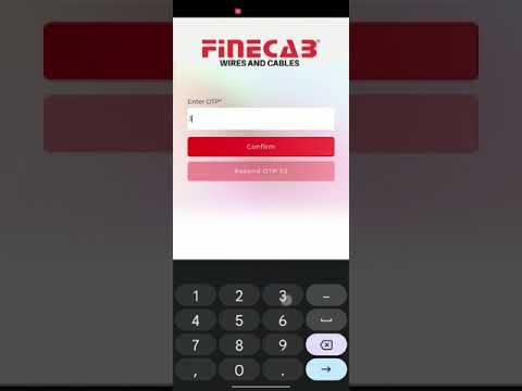 How to login into Finecab wires and cables app- Demo video (Male Voice)