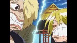 Brook laughs at Sanji