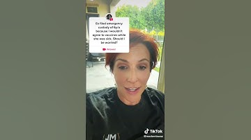 can your #ex get #emergency #custody if i dont agree to a #vaccination when my childs sick?