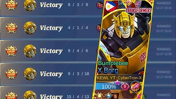 FASTEST WAY TO RANKUP USING X.BORG THIS 2023!! AUTO WINSTREAK - MLBB